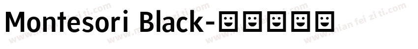 Montesori Black字体转换